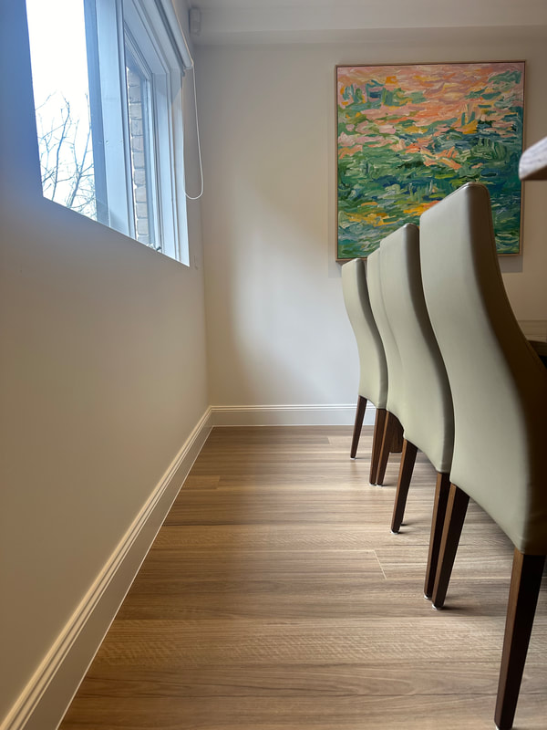 Caulking skirting boards